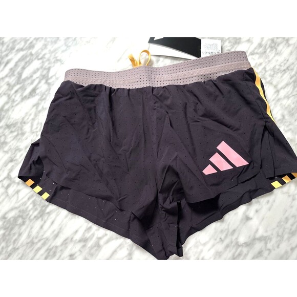 Adidas 2024 Pro Elite Team Running Shorts Aurora Black Mens S Small IN1123 NEW - Picture 3 of 7